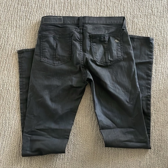 Rag & Bone leggings jeans in charcoal grey - Picture 5 of 9